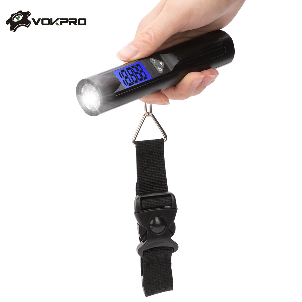 40KG x10g Luggage Scale 8 LEDs Flashlight Digital Electronic Fish Scale Hanging Baggage Portable Suitcase Weighing Muctional
40KG x10g Luggage Scale 8 LEDs Flashlight Digital Electronic Fish Scale Hanging Baggage Portable Suitcase Weighing Muctional