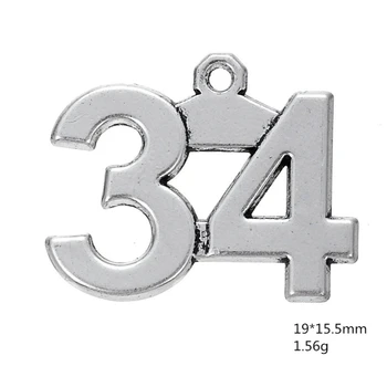 Antique Silver Number 34 Pendant Arabic Numerals Figures Charms For Handmade Women Jewelry Necklace Making DIY Accessories 50PCS
Antique Silver Number 34 Pendant Arabic Numerals Figures Charms For Handmade Women Jewelry Necklace Making DIY Accessories 50PCS