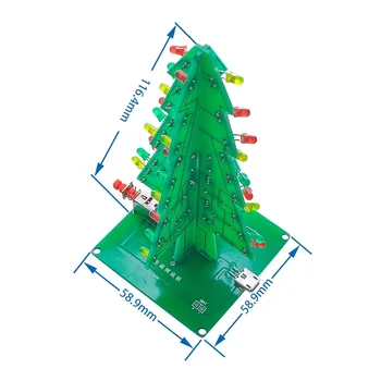 Three-dimensional Color Christmas Tree LED Water Lamp Flash Tree Electronic DIY Production Spare Parts Kit For Arduino
Three-dimensional Color Christmas Tree LED Water Lamp Flash Tree Electronic DIY Production Spare Parts Kit For Arduino