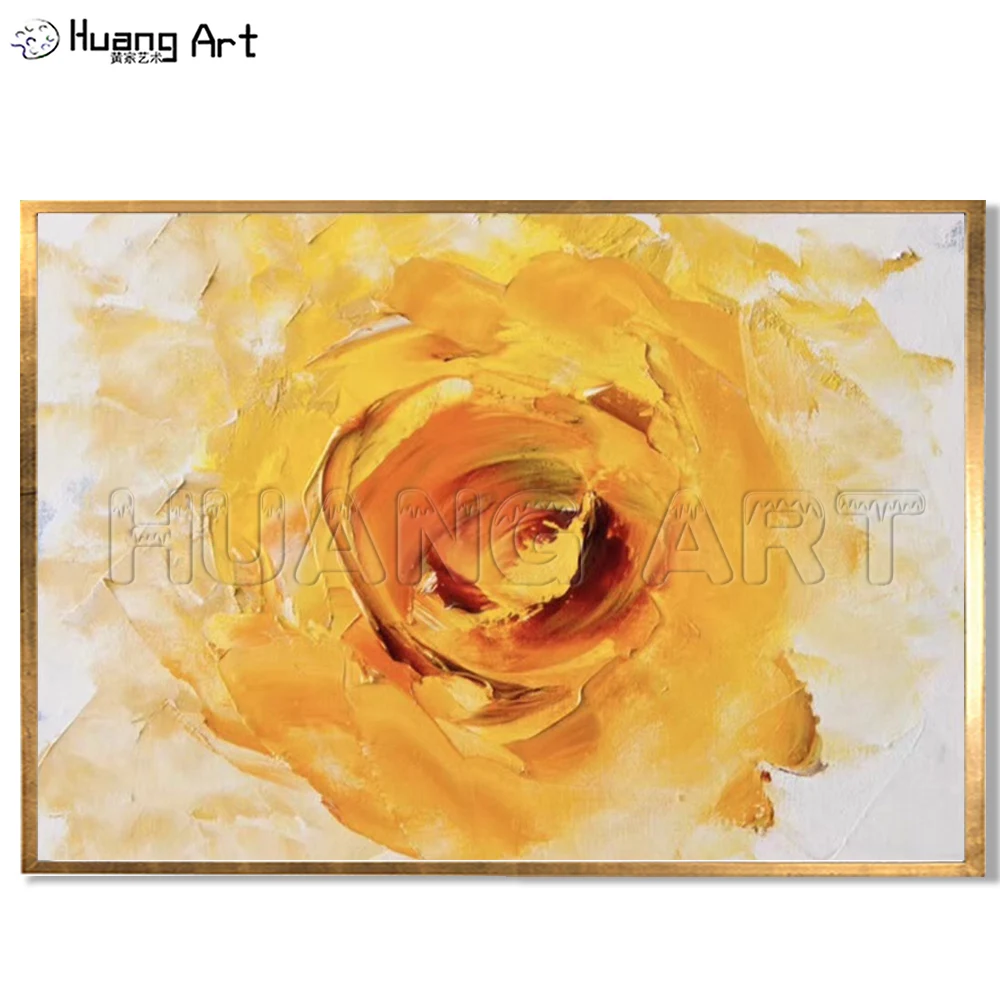 Low Price Abstract Oil Painting on Canvas for Living Room Wall Decor 100% Hand Painted Modern Knife Yellow Rose Wall Painting
Low Price Abstract Oil Painting on Canvas for Living Room Wall Decor 100% Hand Painted Modern Knife Yellow Rose Wall Painting