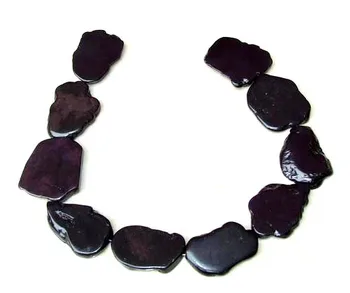 black jet turquoise Magnesite Statment slab freeform flat pebble drop pendant beads 30-40mmFull strand 16"
black jet turquoise Magnesite Statment slab freeform flat pebble drop pendant beads 30-40mmFull strand 16"