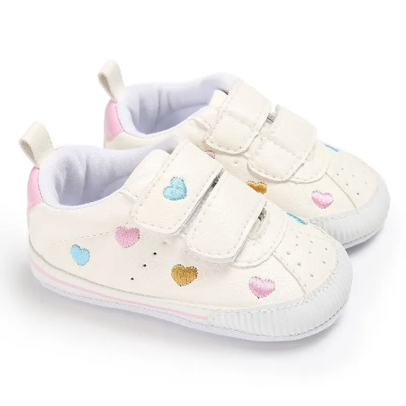 Fashion Soft Non-slip Heart Star Pattern Toddler Baby First Walkers Artifial Leather Sneakers Rubber Baby Girl Lace Up Shoes
Fashion Soft Non-slip Heart Star Pattern Toddler Baby First Walkers Artifial Leather Sneakers Rubber Baby Girl Lace Up Shoes