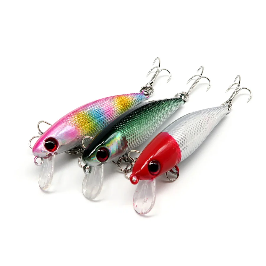 3pcs/lot Wobbler lure hard plastic minnow fishng lure crankbait 3.8g6.5cm Floating Minnow iscas artificias fishing lures
3pcs/lot Wobbler lure hard plastic minnow fishng lure crankbait 3.8g6.5cm Floating Minnow iscas artificias fishing lures