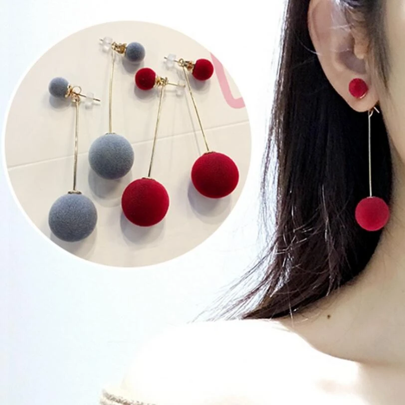 Korean Plush Ball Earrings Long Statement Tassel Hairball Dangle Drop Pendientes For Women Earings Fashion Jewelry Mujer 2019
Korean Plush Ball Earrings Long Statement Tassel Hairball Dangle Drop Pendientes For Women Earings Fashion Jewelry Mujer 2019