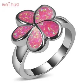 Weinuo Flower Type Pink Opal Ring 925 Sterling Silver Top Quality Jewelry Wedding Ring Size 5 6 7 8 9 10 11 A248 
Weinuo Flower Type Pink Opal Ring 925 Sterling Silver Top Quality Jewelry Wedding Ring Size 5 6 7 8 9 10 11 A248