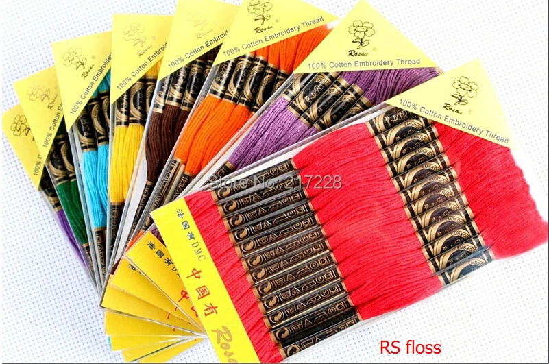 Free delivery Wholesale 447 colors RS Rosace cotton cross stitch thread floss, equal DMC Thread Floss, 8 meters
Free delivery Wholesale 447 colors RS Rosace cotton cross stitch thread floss, equal DMC Thread Floss, 8 meters