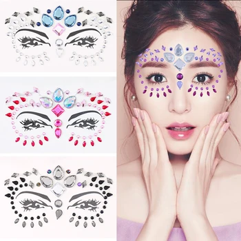 Masquerade Facial Decoration Gemstone Rhinestone Female Flash Tattoo Art Sticker Party Temporary Tattoo Fashion Sticker
Masquerade Facial Decoration Gemstone Rhinestone Female Flash Tattoo Art Sticker Party Temporary Tattoo Fashion Sticker