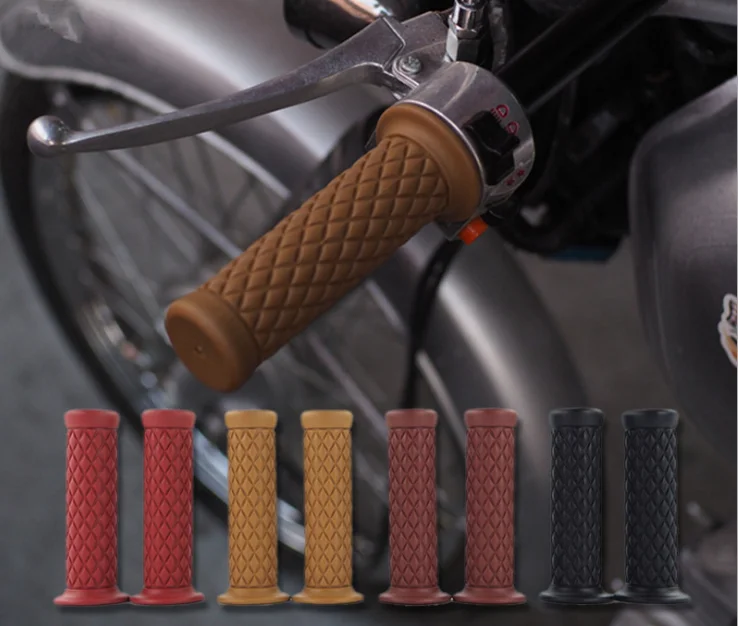 Motorcycle Grips 7/8 Retro Rubber Handlebar Hand Grip For Honda Suzuki Kawasaki Triumph Cafe Racer Bobber Custom
Motorcycle Grips 7/8 Retro Rubber Handlebar Hand Grip For Honda Suzuki Kawasaki Triumph Cafe Racer Bobber Custom