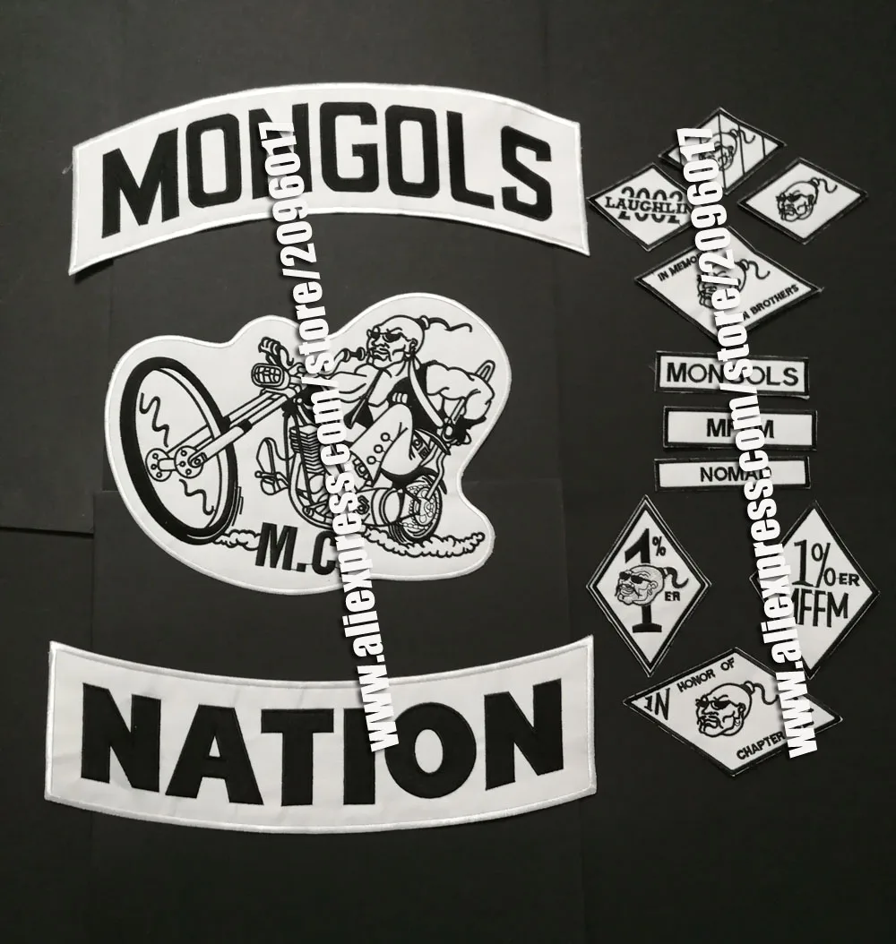 13pcs/set Mongols Patches for Motorcycle Biker Jacket Clothing Rider badges of Nation MFFM appliques iron on Patches sticker
13pcs/set Mongols Patches for Motorcycle Biker Jacket Clothing Rider badges of Nation MFFM appliques iron on Patches sticker