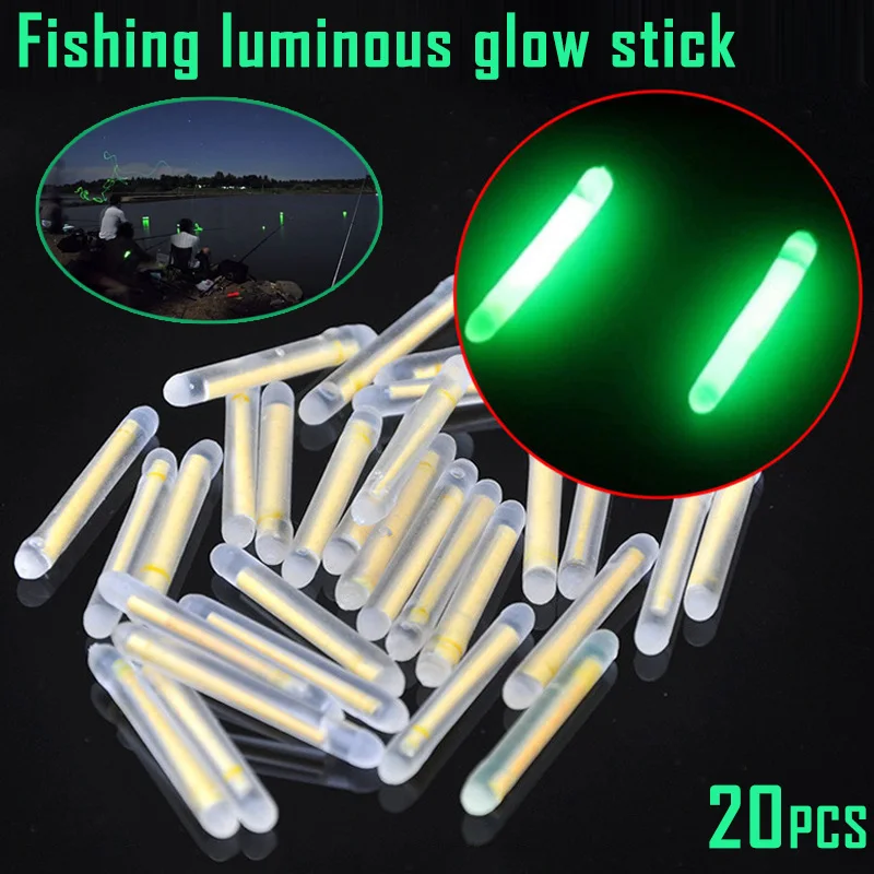 20 шт рыболовная флуоресцентная световая палка плавающая светящаяся для ночной