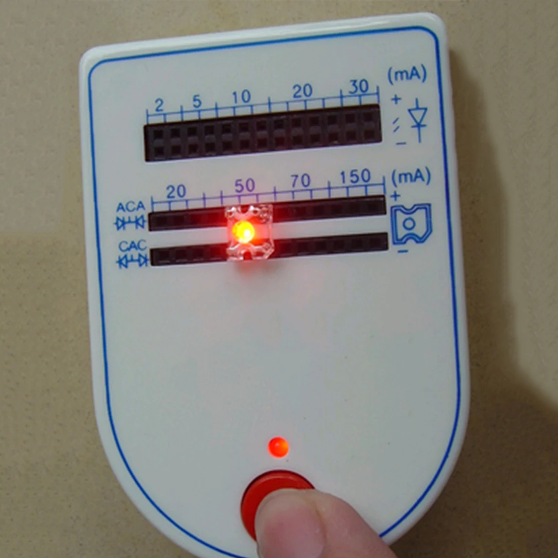 Mini Handy 2~150mA LED Test Box Tester For Light-emitting Diode Lamp Bulb