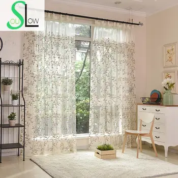 Slow Soul Green Blue American Country Pure Color High Grade Embroidered Leaves Curtains Tulle For Living Room Kitchen Bedroom
Slow Soul Green Blue American Country Pure Color High Grade Embroidered Leaves Curtains Tulle For Living Room Kitchen Bedroom