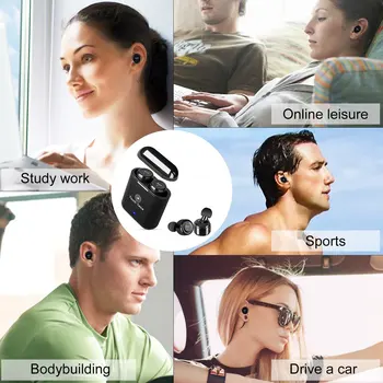 Wireless Earbuds Touch Control Bluetooth Head phones True Cordless Earphones with Microphone Charging Box Sweatproof Noise
Wireless Earbuds Touch Control Bluetooth Head phones True Cordless Earphones with Microphone Charging Box Sweatproof Noise