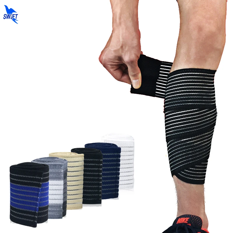 1 Pair 90*7.5cm Elastic Bandage Leg Sleeve Compression Calf Knee Protection Straps Wraps Band Sports Safety Soccer Shin Guards
1 Pair 90*7.5cm Elastic Bandage Leg Sleeve Compression Calf Knee Protection Straps Wraps Band Sports Safety Soccer Shin Guards