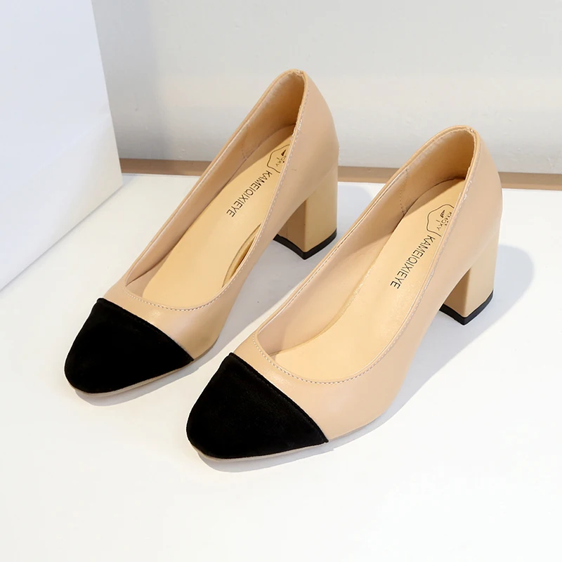 Size 35-40 Pumps Spring Autumn Slip-On Hand-Made 6CM High Hoof Heels Square Toe Shallow Women Shoes Office Wedding Ladies Pumps
Size 35-40 Pumps Spring Autumn Slip-On Hand-Made 6CM High Hoof Heels Square Toe Shallow Women Shoes Office Wedding Ladies Pumps
