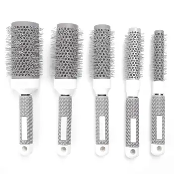 5 Sizes Hair Brush Ceramic Iron Round Comb Barber Dressing Salon Styling Professional Hair Dressing Brushes High Temperature
5 Sizes Hair Brush Ceramic Iron Round Comb Barber Dressing Salon Styling Professional Hair Dressing Brushes High Temperature
