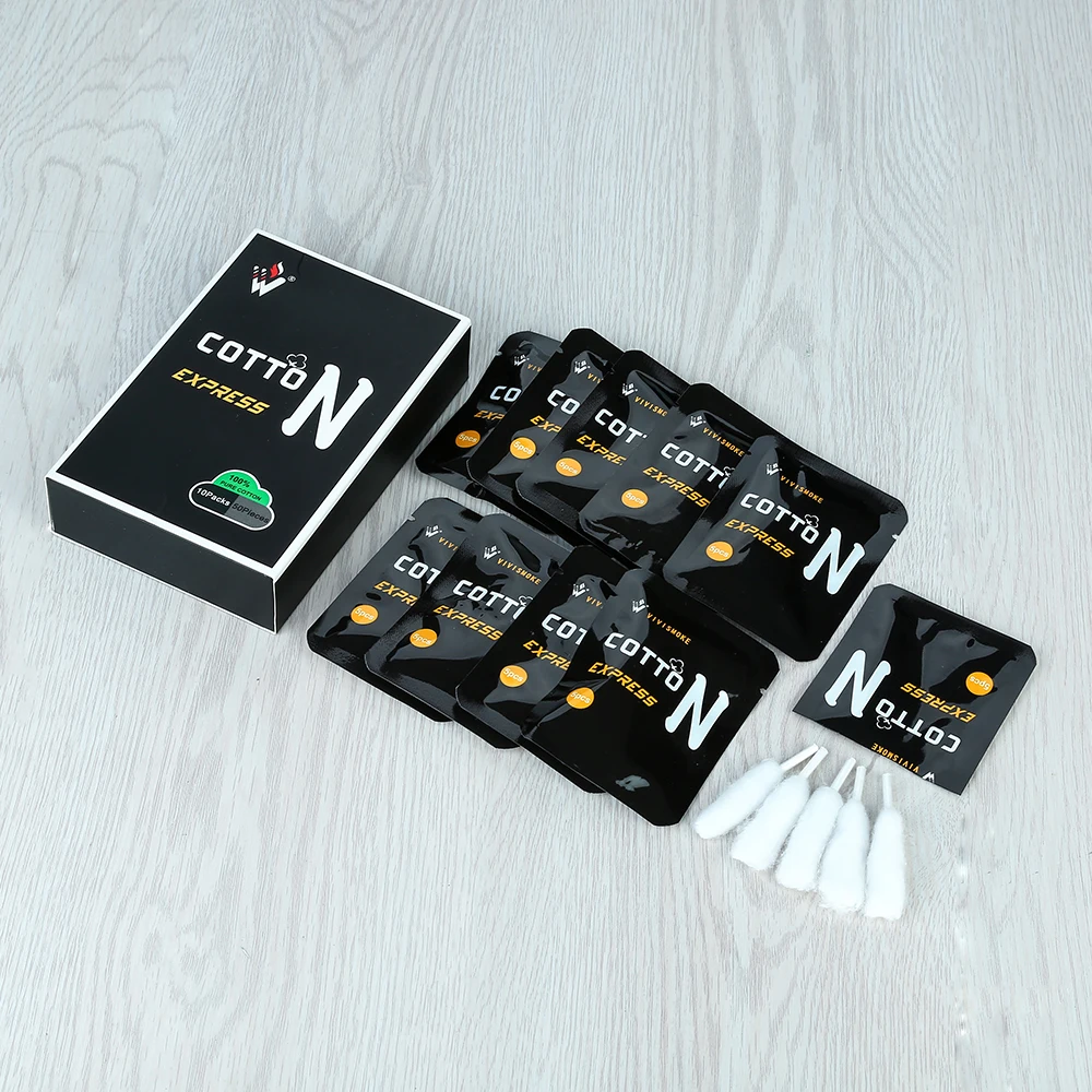 10packs/box Original Vivismoke Cotton Express with 3.0mm Cotton Diameter electronic cigarette accessory for RDA/ RTA /RDTA Vape
10packs/box Original Vivismoke Cotton Express with 3.0mm Cotton Diameter electronic cigarette accessory for RDA/ RTA /RDTA Vape