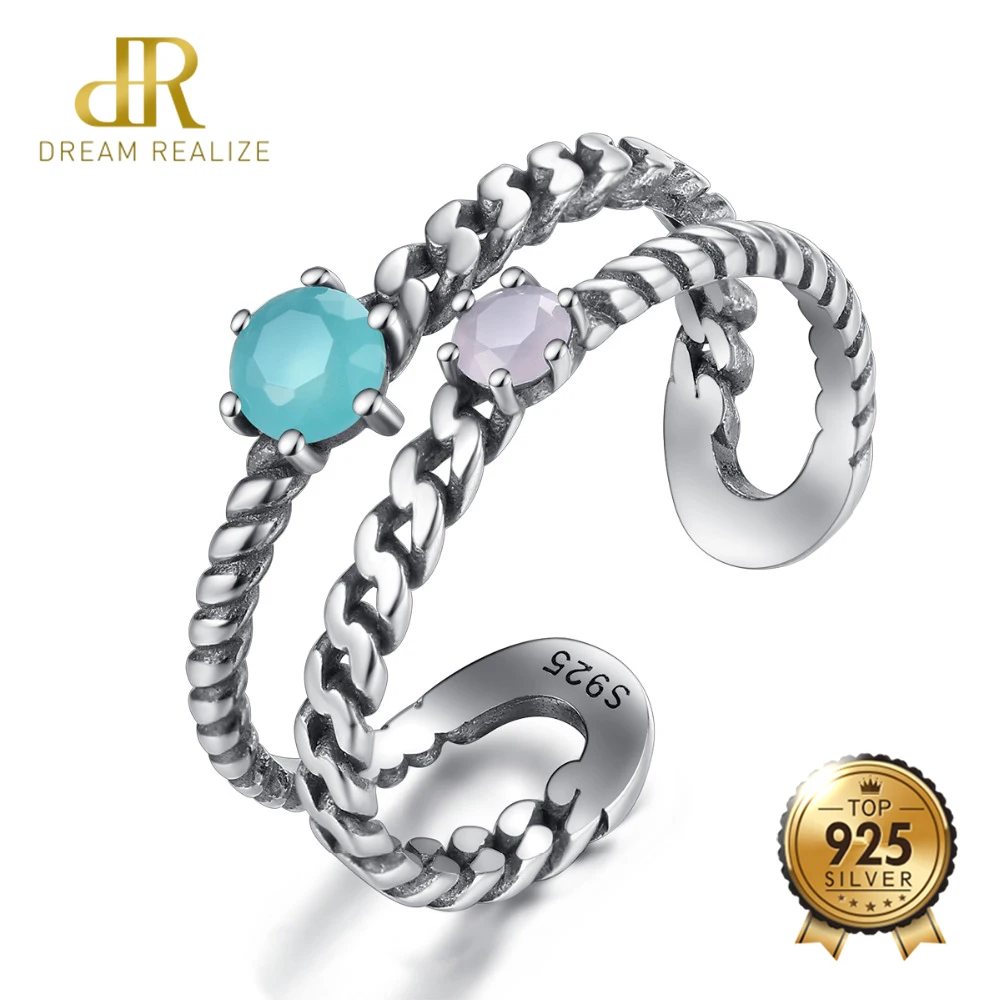 DR Pure Sterling Silver 925 Silver Rings for Women Twist Design Prong Setting Colorful Adjustable Finger Ring Fine Jewellery
DR Pure Sterling Silver 925 Silver Rings for Women Twist Design Prong Setting Colorful Adjustable Finger Ring Fine Jewellery