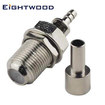 Eightwood 5PCS F Jack Female Bulkhead RF Coaxial Connector Adapter Crimp RG-179 Cable for Head End Equipment CATV 75Ohm
Eightwood 5PCS F Jack Female Bulkhead RF Coaxial Connector Adapter Crimp RG-179 Cable for Head End Equipment CATV 75Ohm
