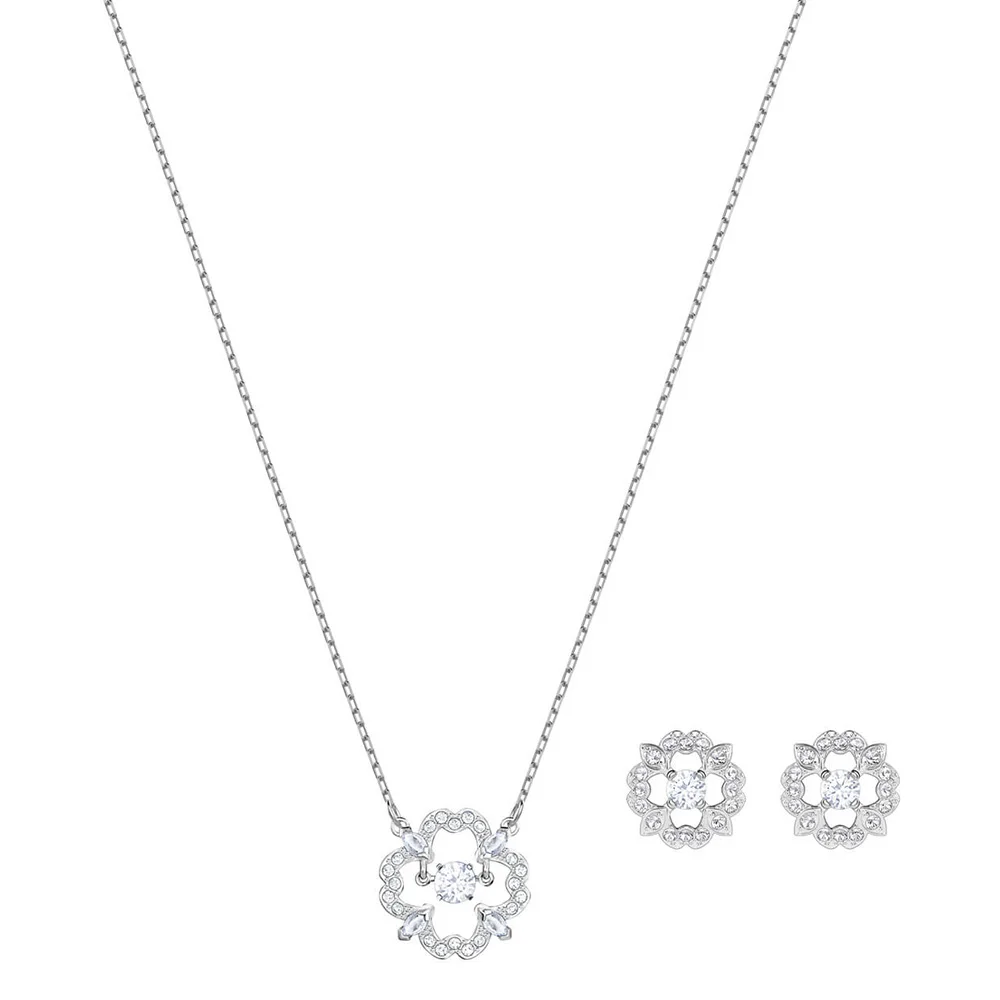 SWA RO 2019 Years New Beating Heart Flower Necklace Earring SetWoman Luxury Jewelry Lovers Commemorative Gifts Free Shipping 
SWA RO 2019 Years New Beating Heart Flower Necklace Earring SetWoman Luxury Jewelry Lovers Commemorative Gifts Free Shipping