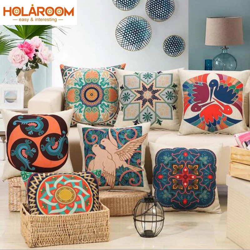 Colored Hand-embroidered cushion sofa decorative pillow cushions for Home car decoration Fashion flower bird almofadas vintage
Colored Hand-embroidered cushion sofa decorative pillow cushions for Home car decoration Fashion flower bird almofadas vintage