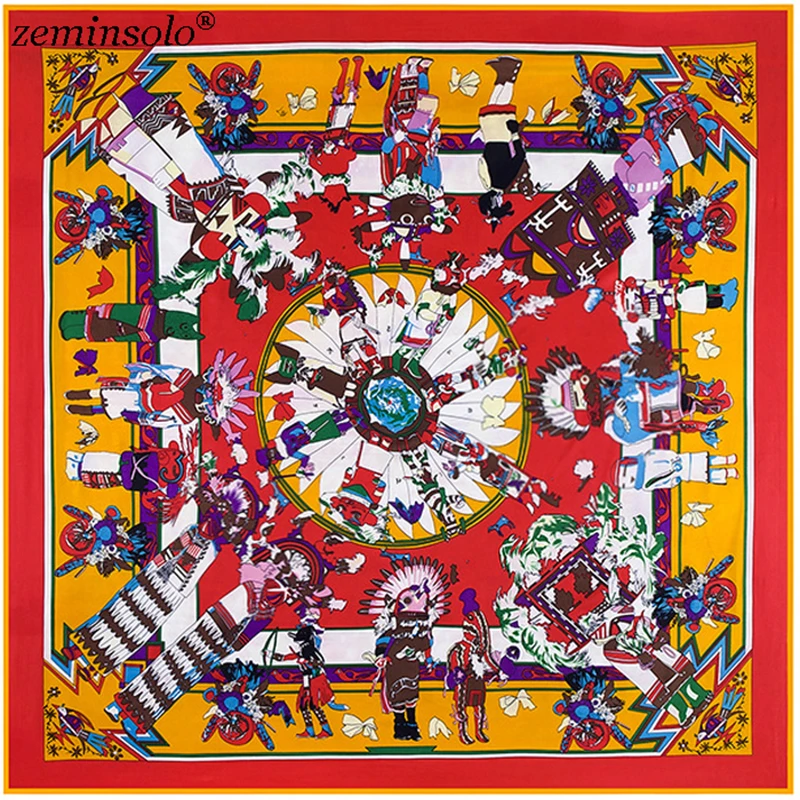 Luxury Brand Women Square Scarf Satin Silk Scarves Wraps Female Cartoon Printed Ladies Women Shawls Foulard Bandana 2019 Fashion
Luxury Brand Women Square Scarf Satin Silk Scarves Wraps Female Cartoon Printed Ladies Women Shawls Foulard Bandana 2019 Fashion