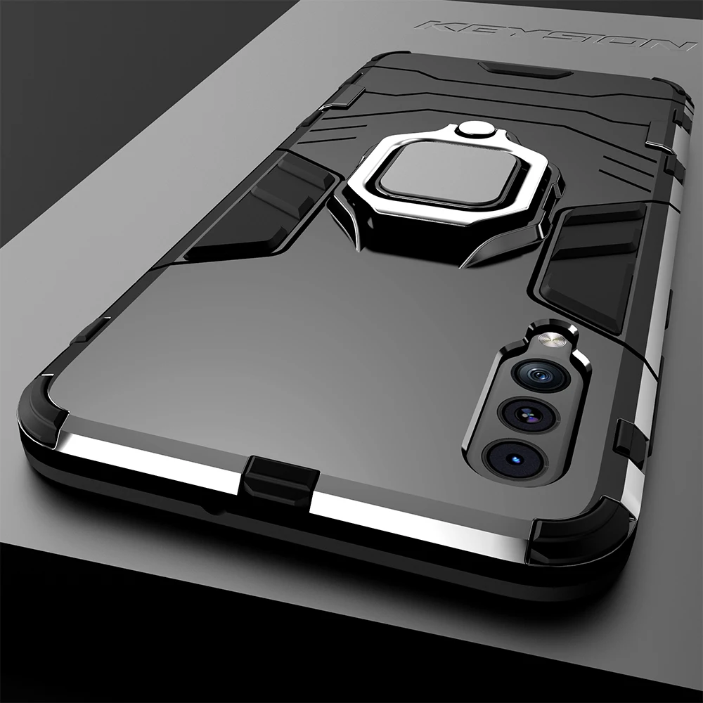 KEYSION Shockproof Armor Case For Samsung Galaxy A50 A30 A20 Stand Holder Car Ring Phone Cover for Samsung Galaxy A7 2018 M20
KEYSION Shockproof Armor Case For Samsung Galaxy A50 A30 A20 Stand Holder Car Ring Phone Cover for Samsung Galaxy A7 2018 M20