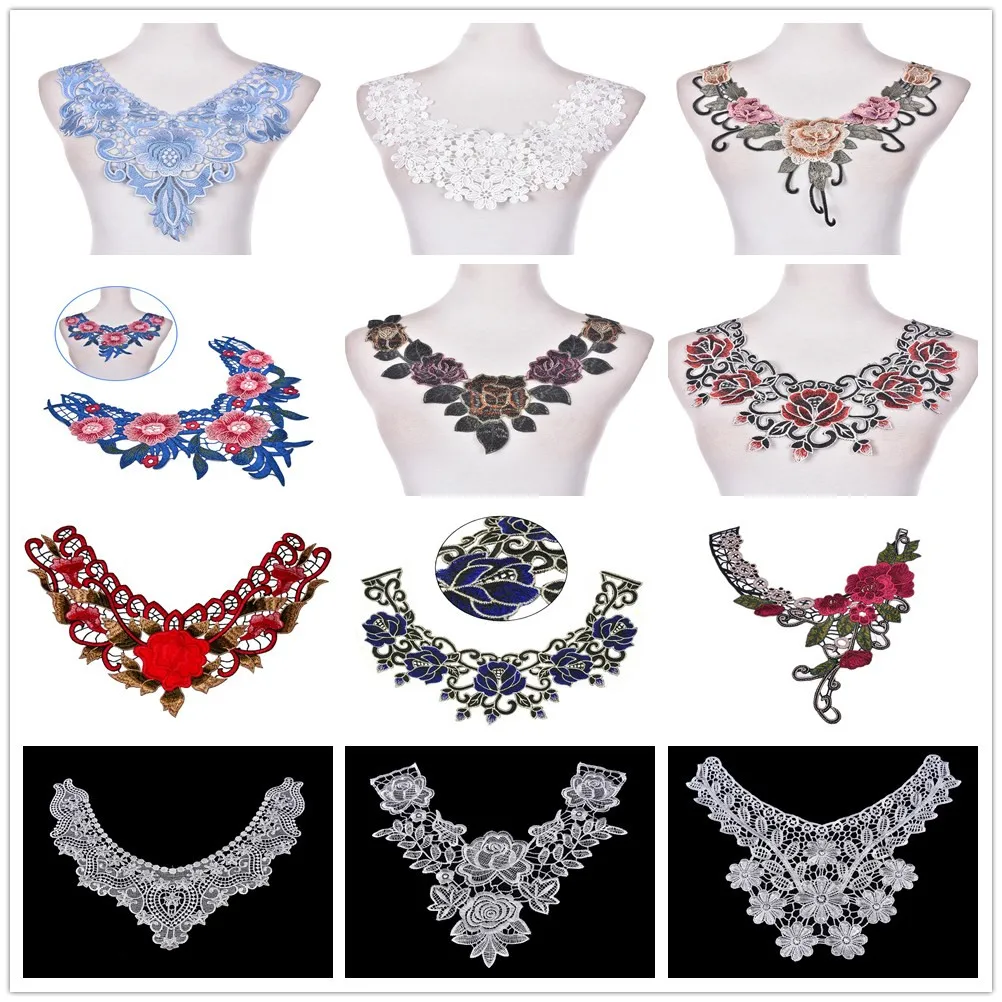 1PCS Flower Floral Embroidered Lace Neckline Collar Trim Neck Applique Clothes Dress Sewing Supplies Craft Classic Accessories
1PCS Flower Floral Embroidered Lace Neckline Collar Trim Neck Applique Clothes Dress Sewing Supplies Craft Classic Accessories
