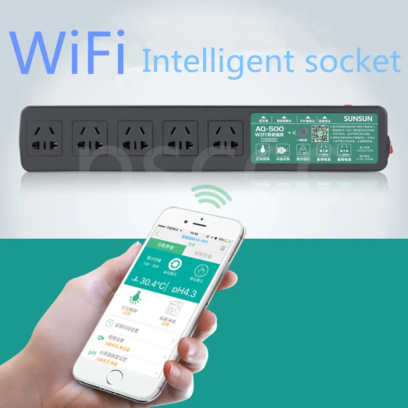 WIFI The intelligent controller of the intelligent socket box dedicated Aquarium timer switch socket
WIFI The intelligent controller of the intelligent socket box dedicated Aquarium timer switch socket