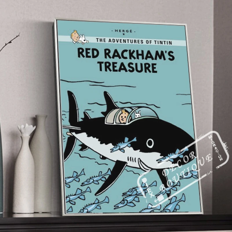 Red Rackham's Treasure The Adventures of Tintin Poster Vintage Retro Poster Canvas DIY Wall Paper Posters Home Gift Decor
Red Rackham's Treasure The Adventures of Tintin Poster Vintage Retro Poster Canvas DIY Wall Paper Posters Home Gift Decor