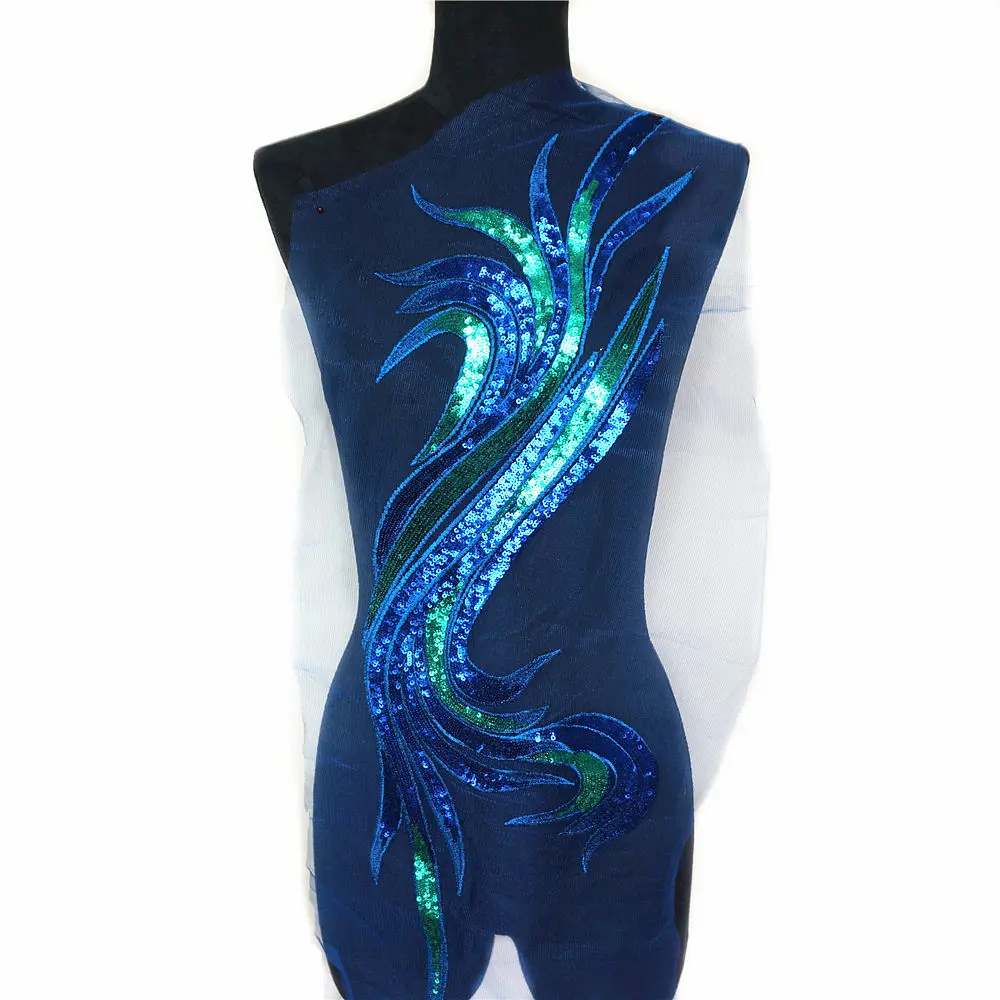 74CM Blue Sequins Lace Trims Mesh Tailorable Sew On Patches Embroidery For Wedding Decoration Appliques Dress Handmade DIY
74CM Blue Sequins Lace Trims Mesh Tailorable Sew On Patches Embroidery For Wedding Decoration Appliques Dress Handmade DIY