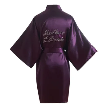 "Mother of the Bride" Robe on the Back Wedding Robe Silk Satin Kimono Robe Fashion Night Robe Short Dressing Gown For Wome
"Mother of the Bride" Robe on the Back Wedding Robe Silk Satin Kimono Robe Fashion Night Robe Short Dressing Gown For Wome