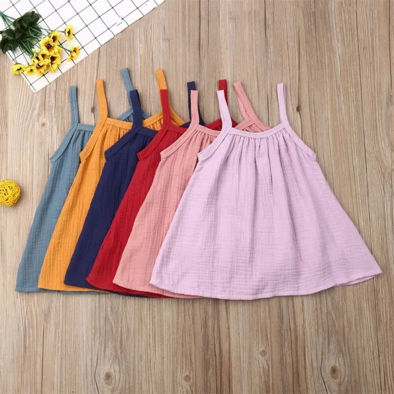 Baby Girl Clothes Cotton Linen Dress Summer Sleeveless Casual Dress Sling Dresses Sundress
Baby Girl Clothes Cotton Linen Dress Summer Sleeveless Casual Dress Sling Dresses Sundress