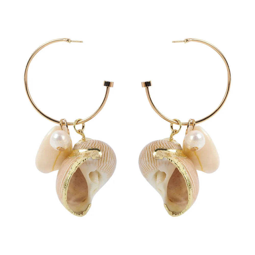 2019 New Summer Drop Earrings For Women Trendy Fashion Shell Dangle Earrings Gold Plating Shell PearL Pendant Earring Jewelry
2019 New Summer Drop Earrings For Women Trendy Fashion Shell Dangle Earrings Gold Plating Shell PearL Pendant Earring Jewelry