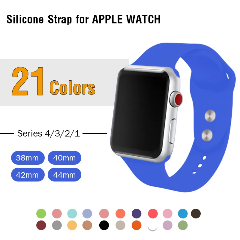 Royal Blue Apple Watch 4 Sport Band Silicone 40mm 44mm Women's Bracelet Men Wristband For Iwatch Band 38 mm 42mm Series 3
Royal Blue Apple Watch 4 Sport Band Silicone 40mm 44mm Women's Bracelet Men Wristband For Iwatch Band 38 mm 42mm Series 3