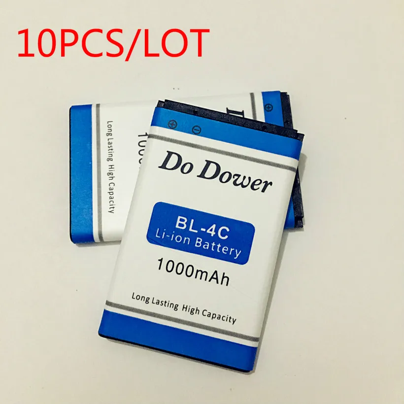 10pcs/lot High Quality do dower BL4C BL-4C Mobile Battery for Nokia 1202/1265/1325/1506/1508/1661/1706/2220s/2228 BATTERY 4C
10pcs/lot High Quality do dower BL4C BL-4C Mobile Battery for Nokia 1202/1265/1325/1506/1508/1661/1706/2220s/2228 BATTERY 4C