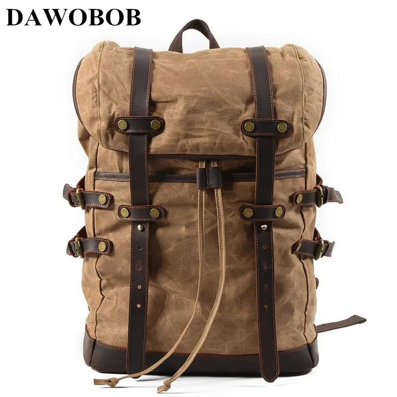 DAWOBOB Brand Stylish Travel Large Capacity Waterproof Backpack Male Luggage Bag Computer Backpacking Men Canvas School Bags
DAWOBOB Brand Stylish Travel Large Capacity Waterproof Backpack Male Luggage Bag Computer Backpacking Men Canvas School Bags