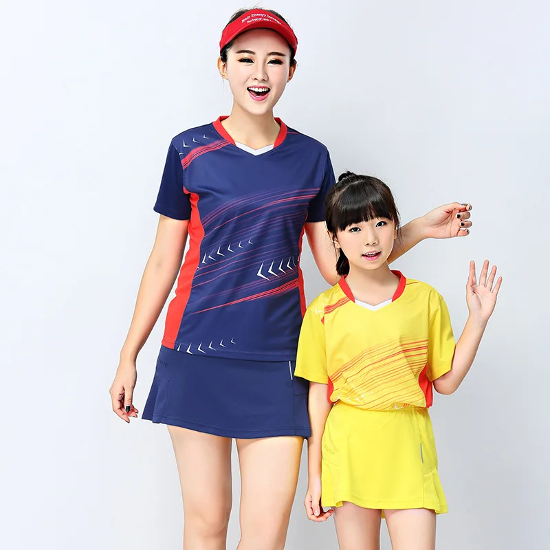 Tennis Shirt clothes leisure Polyester Breathable,quick drying children's shirt Men/Women badminton Jersey Suit Shorts S-4XL
Tennis Shirt clothes leisure Polyester Breathable,quick drying children's shirt Men/Women badminton Jersey Suit Shorts S-4XL
