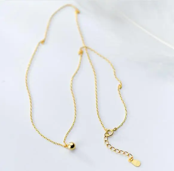 5MM SMALL 100% real Sterling Silver 925 Fine Jewelry Polished Lucky Golden Round Bead Pendant Necklace GTLX1825
5MM SMALL 100% real Sterling Silver 925 Fine Jewelry Polished Lucky Golden Round Bead Pendant Necklace GTLX1825
