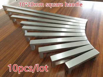10pcs/lot 10*20mm Square Bar door handle Stainless Steel Kitchen Door Cabinet Handle Pull Knob
10pcs/lot 10*20mm Square Bar door handle Stainless Steel Kitchen Door Cabinet Handle Pull Knob