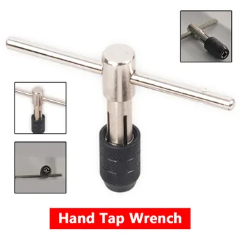 T Type Machine Hand Tap Wrench Screw Thread Taps Reamer M3-M6(1/8"-1/4") Screw Tap Holder Hand Tool
T Type Machine Hand Tap Wrench Screw Thread Taps Reamer M3-M6(1/8"-1/4") Screw Tap Holder Hand Tool