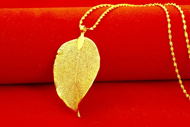 Unique Real Leaf Veins Pendant Necklace Yellow Gold Filled Men Women's Neck Chain Hollow Plant Pendant Gift
Unique Real Leaf Veins Pendant Necklace Yellow Gold Filled Men Women's Neck Chain Hollow Plant Pendant Gift