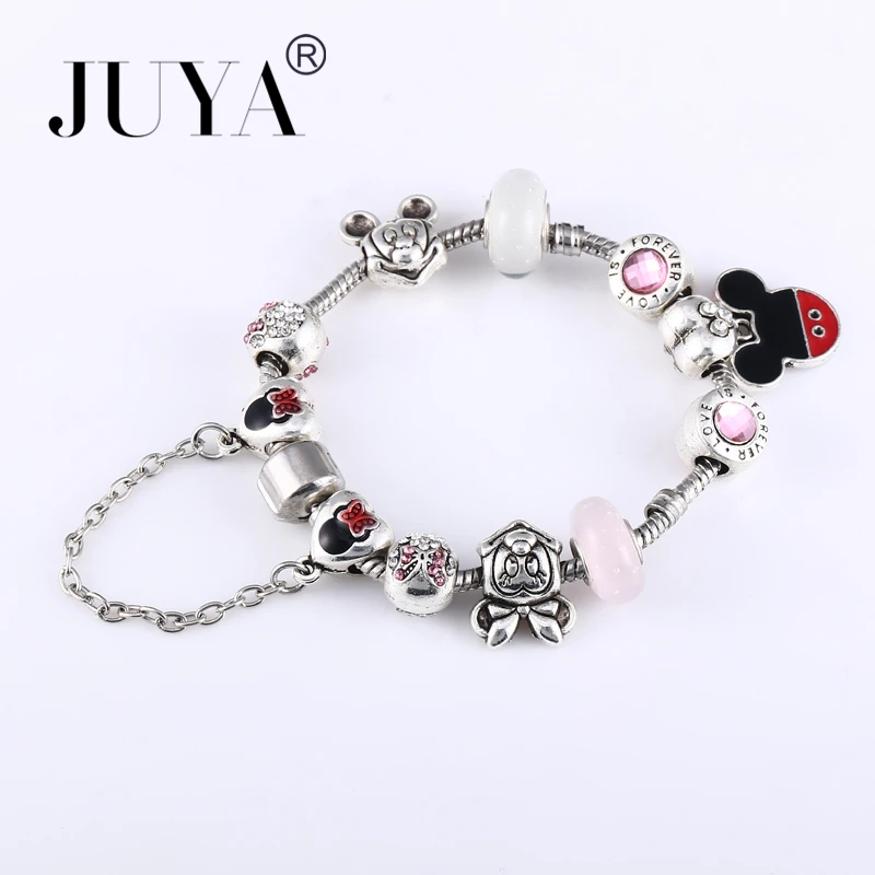 1PC Silver Plated Jewelry Charm European Mickey Bead Bracelets & Bangles For Women Handmade Chain Bracelet Bijoux Femme
1PC Silver Plated Jewelry Charm European Mickey Bead Bracelets & Bangles For Women Handmade Chain Bracelet Bijoux Femme