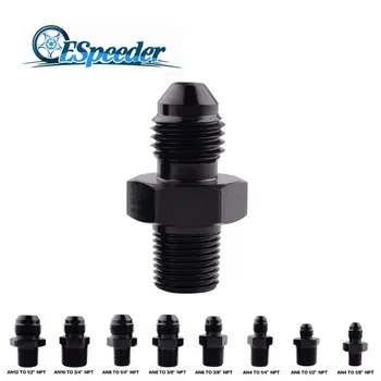 ESPEEDER Black Aluminum Male AN8 TO 1/4" AN8 TO 3/8" AN6 TO 3/8"AN4 TO 1/4" NPT Straight Adapter Oil Cooler Fitting
ESPEEDER Black Aluminum Male AN8 TO 1/4" AN8 TO 3/8" AN6 TO 3/8"AN4 TO 1/4" NPT Straight Adapter Oil Cooler Fitting