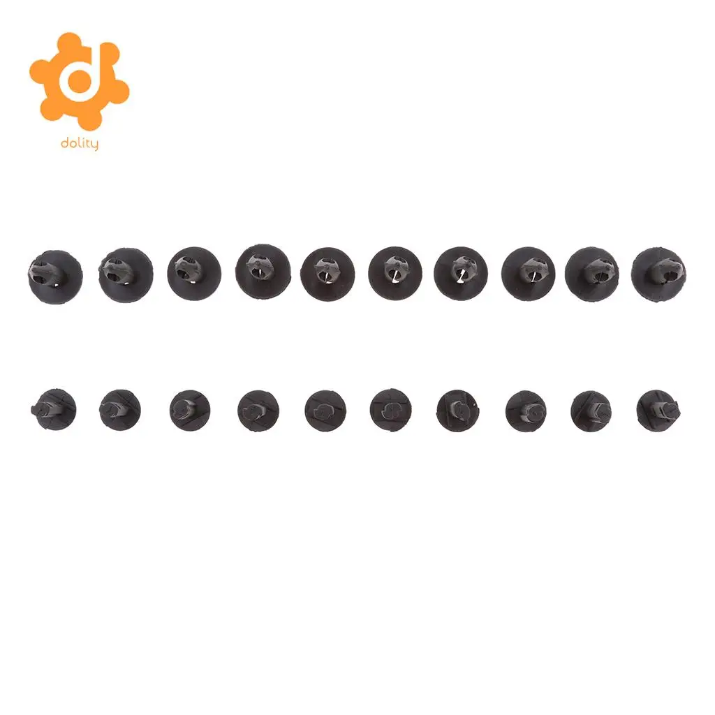 10 Pieces Car Bumper Rivet Retainer Fastener Clip for VW Golf 4 Audi