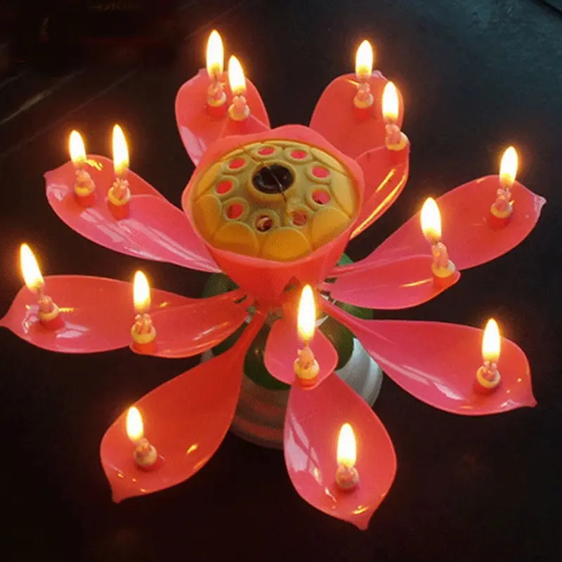 DIY Candles Lights For Cake Topper Musical Lotus Flower Art Candle Happy Birthday Party Gift Kids Wedding Decoration
DIY Candles Lights For Cake Topper Musical Lotus Flower Art Candle Happy Birthday Party Gift Kids Wedding Decoration