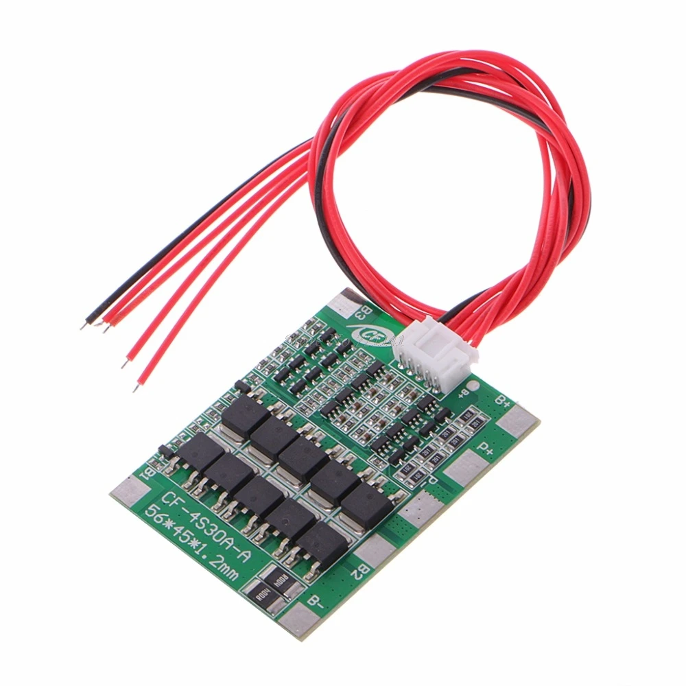4S 30A 12.8V With Balance LiFePo4 LiFe 18650 Battery Cell BMS Protection PCB Board
4S 30A 12.8V With Balance LiFePo4 LiFe 18650 Battery Cell BMS Protection PCB Board