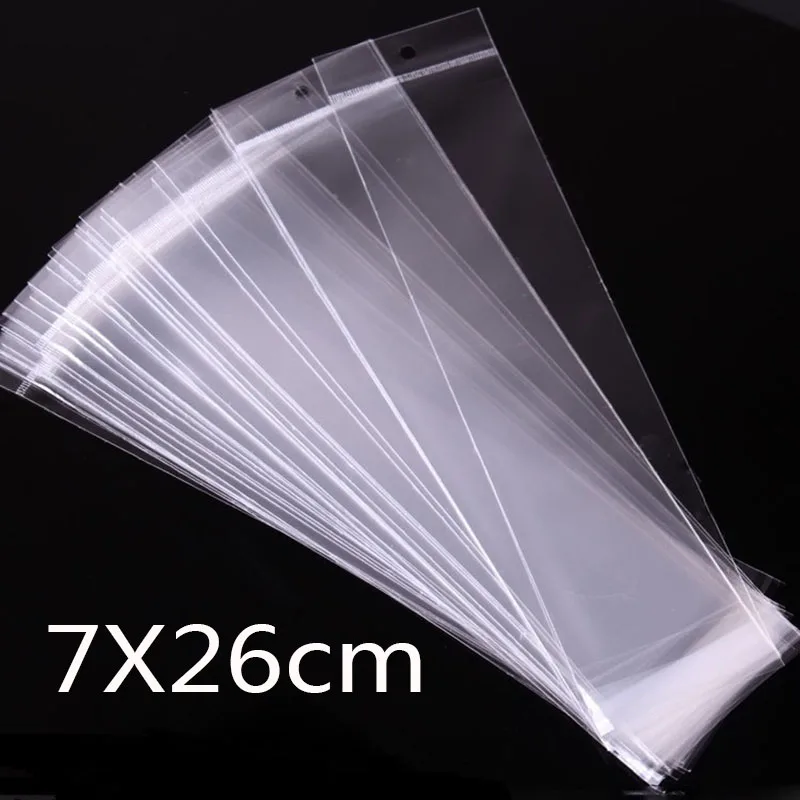 7X26cm Wholesale 100pcs Jewelry Packaging & Display Hanging Hole Clear Mini Small OPP BagsSelf Adhesive Seal Plastic bag
7X26cm Wholesale 100pcs Jewelry Packaging & Display Hanging Hole Clear Mini Small OPP BagsSelf Adhesive Seal Plastic bag