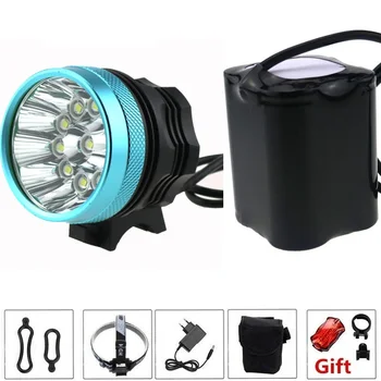 20000 Lumens Bicycle Light 10x Cree XM-T6 LED Bike Flashlight Cycling Headlamp fishing Torch+ 20000mah Battery Pack + Charger
20000 Lumens Bicycle Light 10x Cree XM-T6 LED Bike Flashlight Cycling Headlamp fishing Torch+ 20000mah Battery Pack + Charger