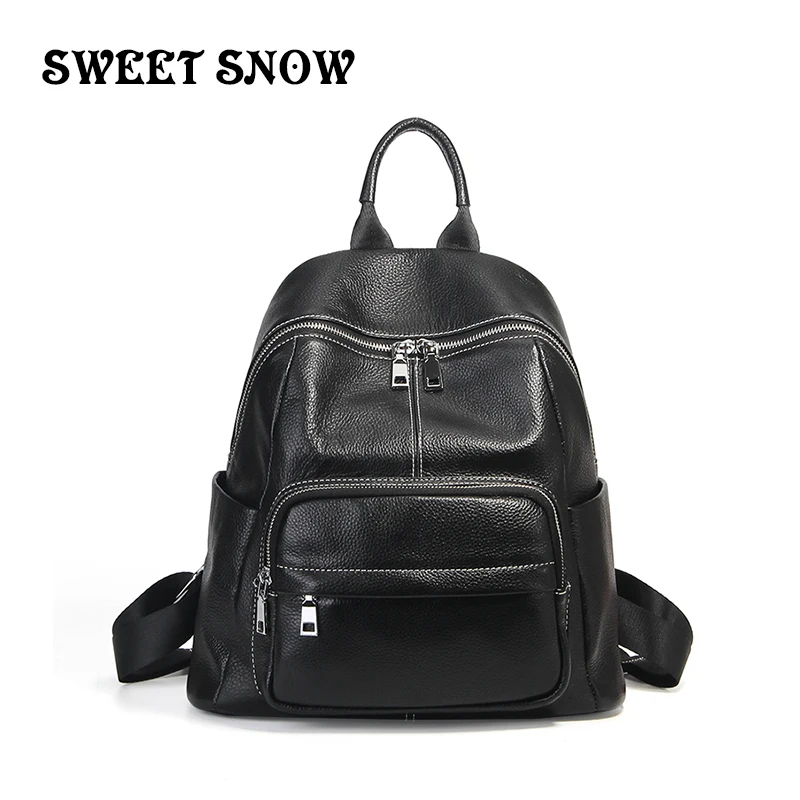 SWEET SNOW Girls Genuine leather Backpacks Women Fashion Casual Female Shoulder Bag Sac a Dos Travel Ladies Bagpack Mochilas
SWEET SNOW Girls Genuine leather Backpacks Women Fashion Casual Female Shoulder Bag Sac a Dos Travel Ladies Bagpack Mochilas